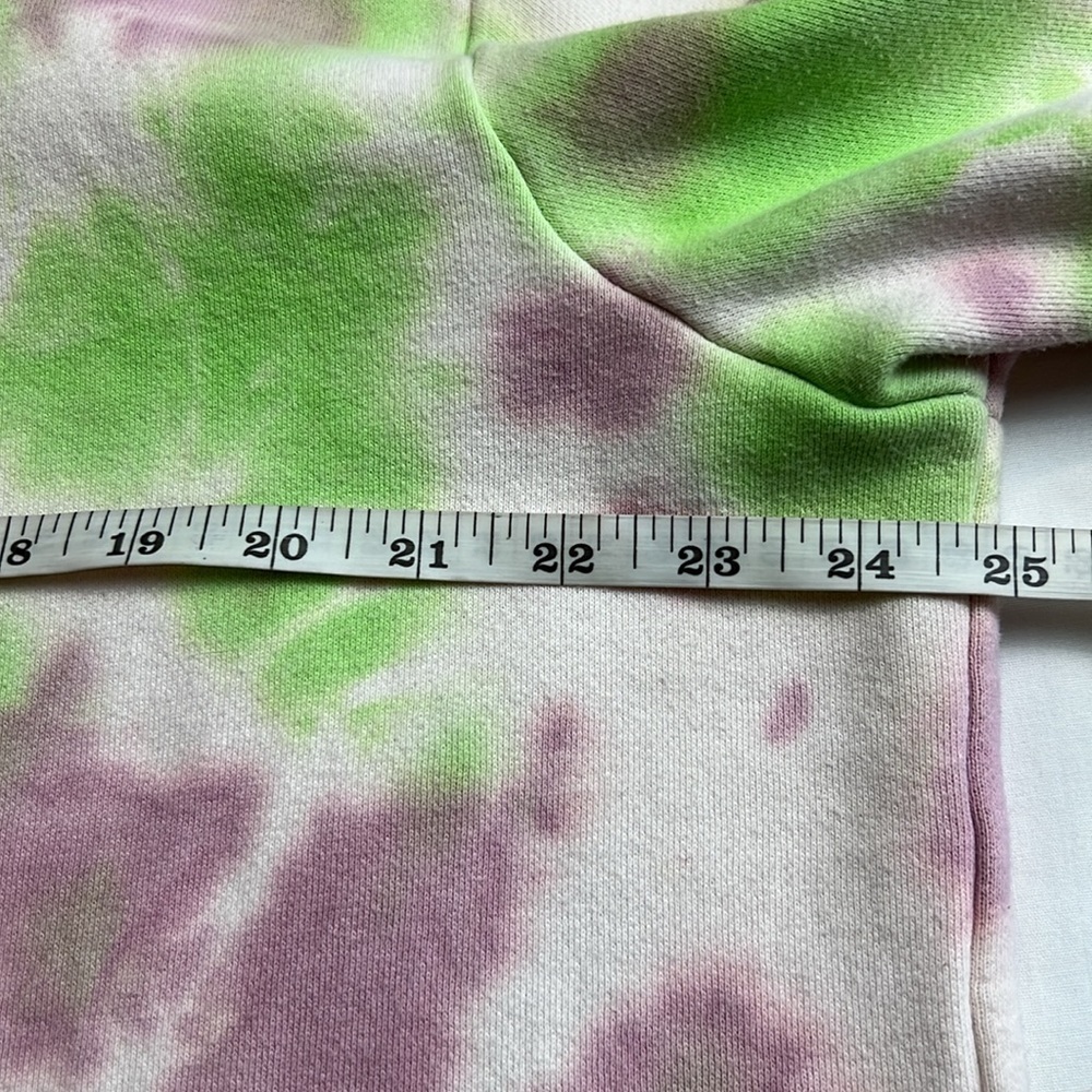 PLAYBOY X PAC SUN Mens Hoodie Large Pullover Tie Dye Green Pink White Y2K 90's L - Picture 7 of 9